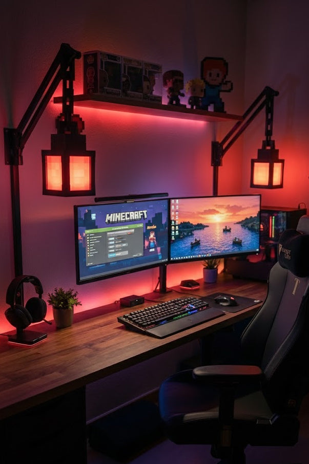 Pixel Ember Lantern – 16-Color RGB Rechargeable Voxel Light