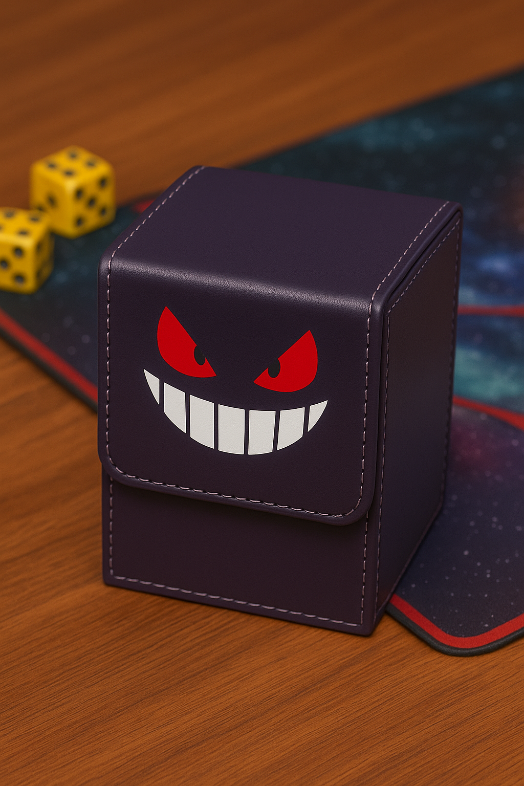 Collectible Card Deck Box – PU Leather – Ball-Inspired Designs – For TCG Cards